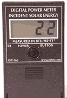 Digital solar power meter